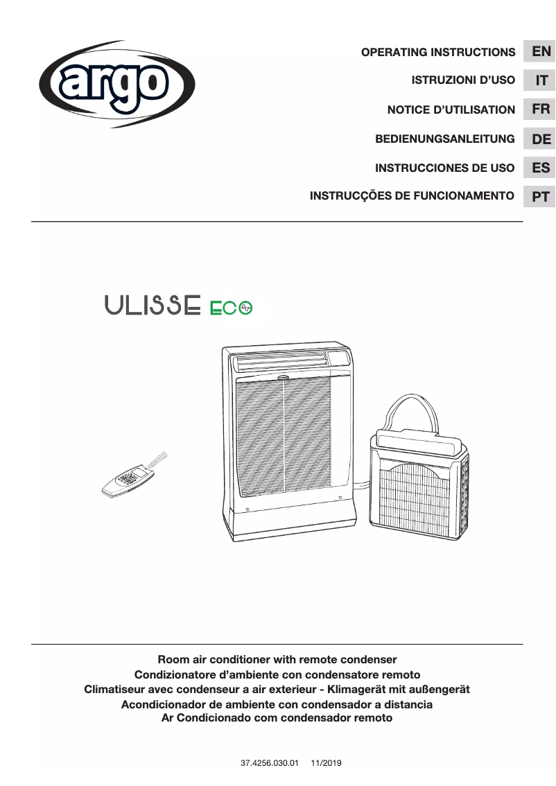 First page image of the manual for Ulisse Eco