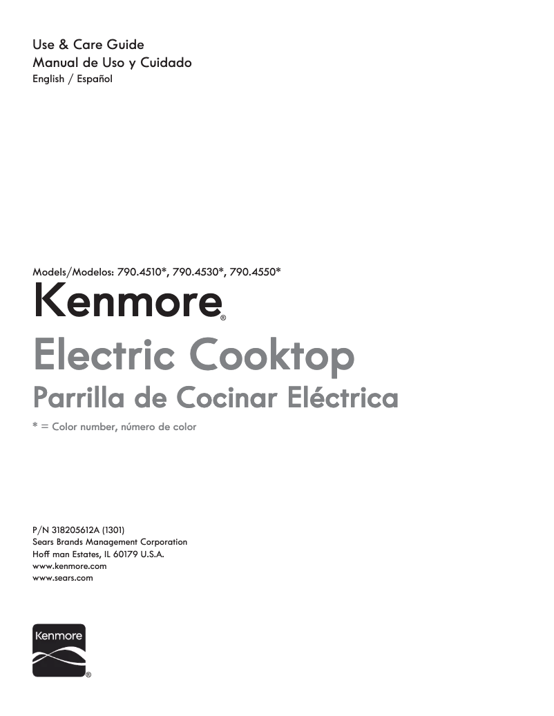 Page 1 of the manual User Manual Kenmore 790.45309