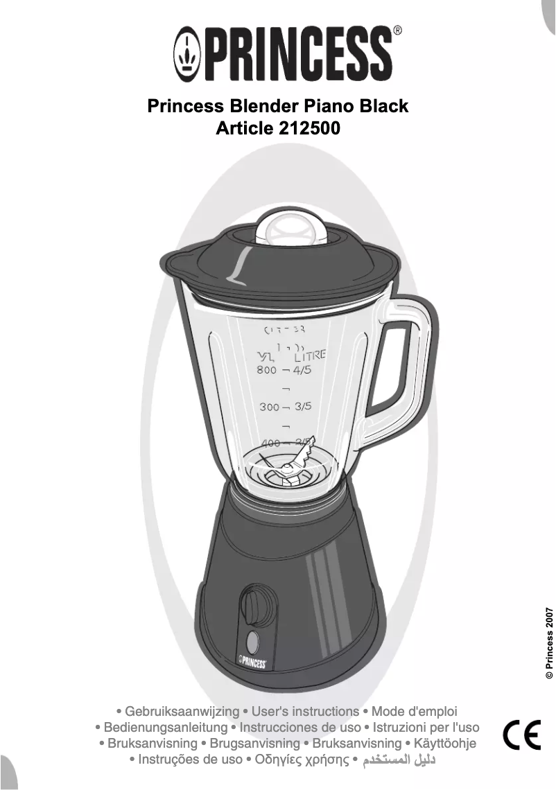 Page 1 of the manual User Manual Princess Piano Black 212500