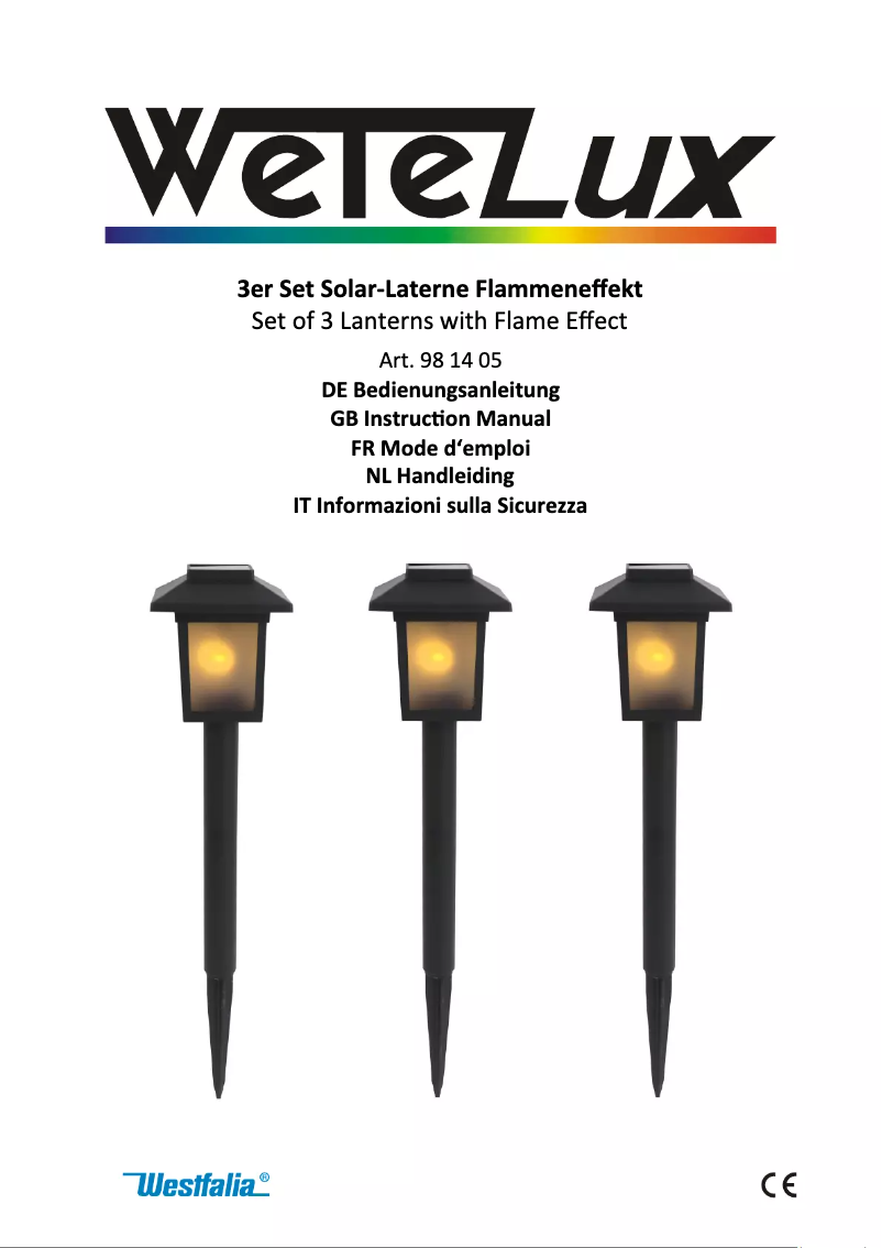 First page image of the manual for 981405