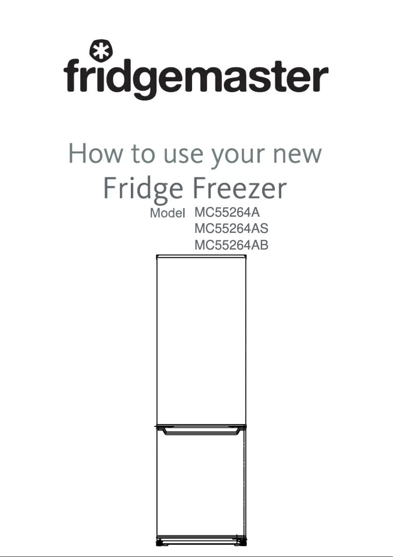 Page 1 of the manual User Manual Fridgemaster MC55264AS