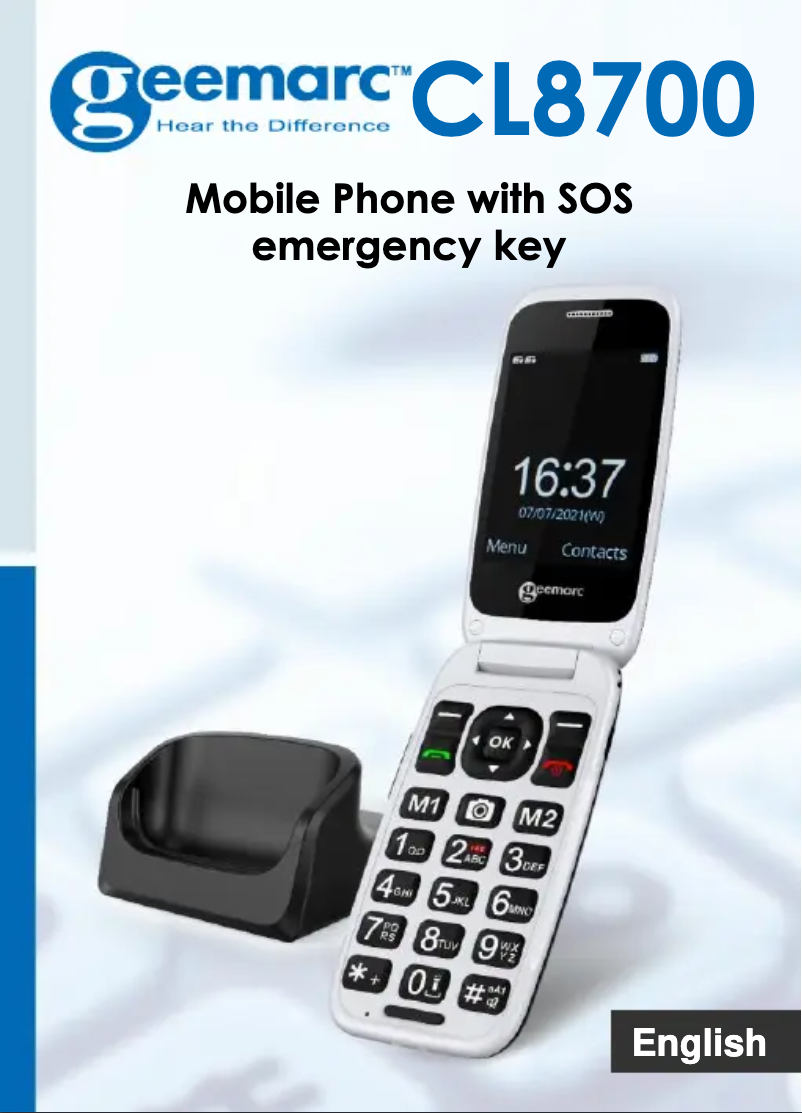 First page image of the manual for CL8700