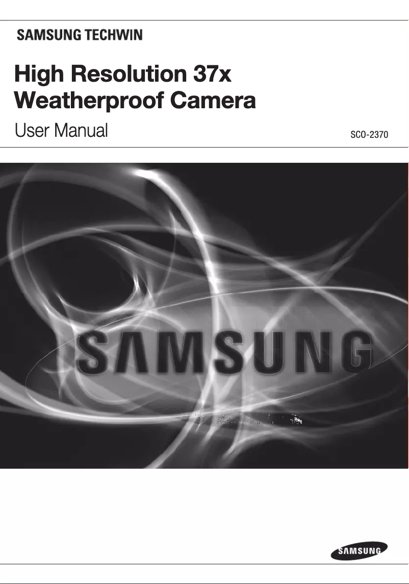 Page 1 of the manual User Manual Hanwha SCO-2370