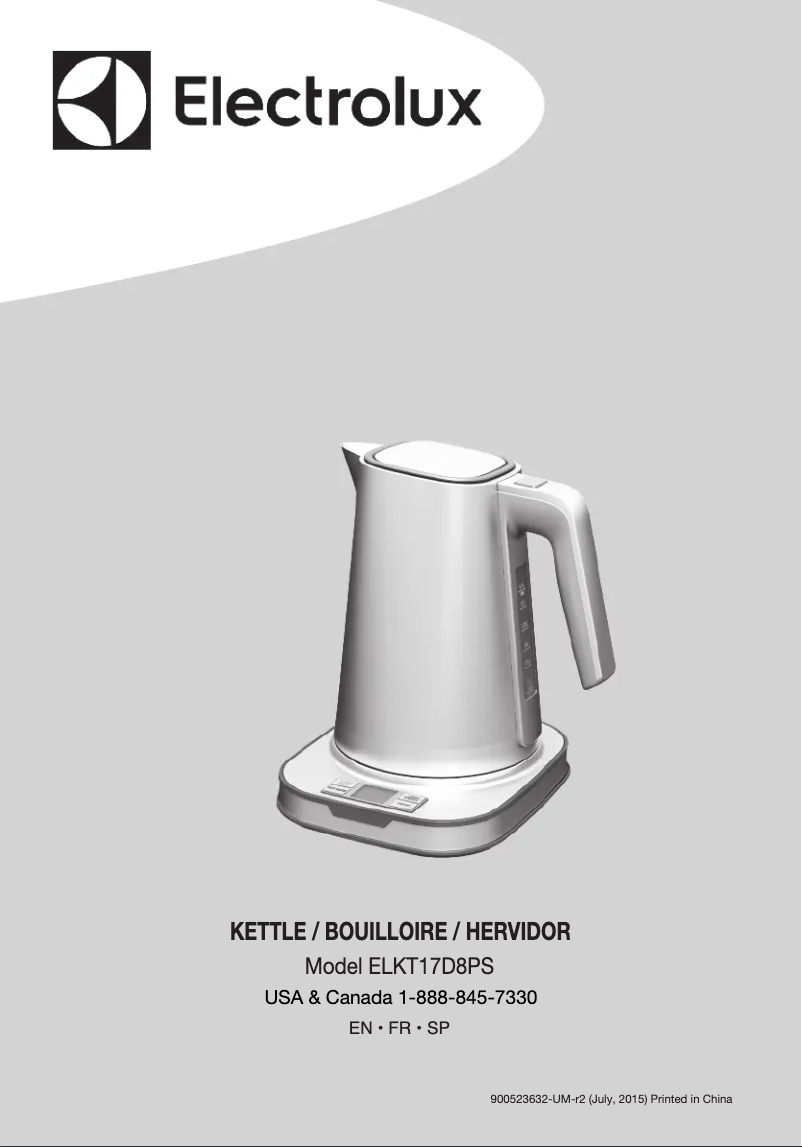 First page image of the manual for ELKT17D8PS