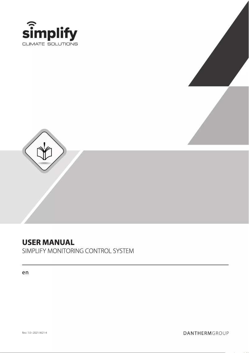 Page 1 of the manual User Manual Simplify Sensor Box