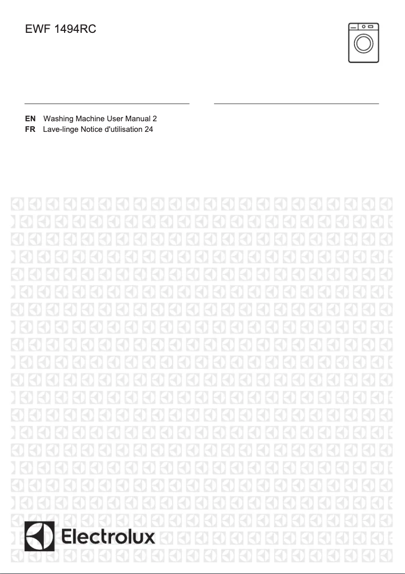 First page image of the manual for EWF1494RC