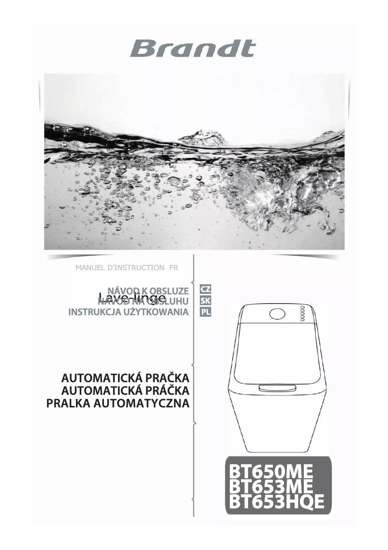 First page image of the manual for BT600ME