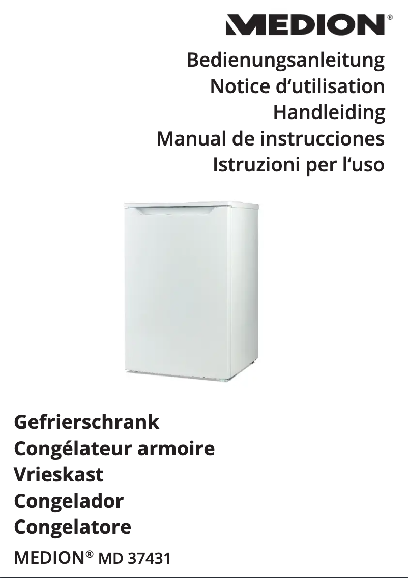 First page image of the manual for MD 37431