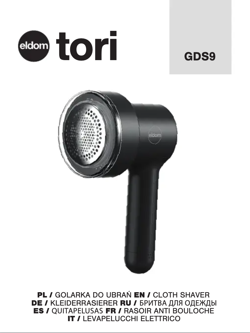 Page 1 de la notice Manuel utilisateur Eldom TORI GDS9