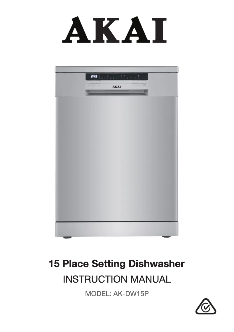 First page image of the manual for AK-DW15P