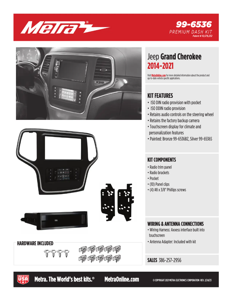 First page image of the manual for 99-6536S