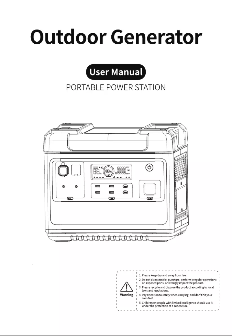 First page image of the manual for P2001