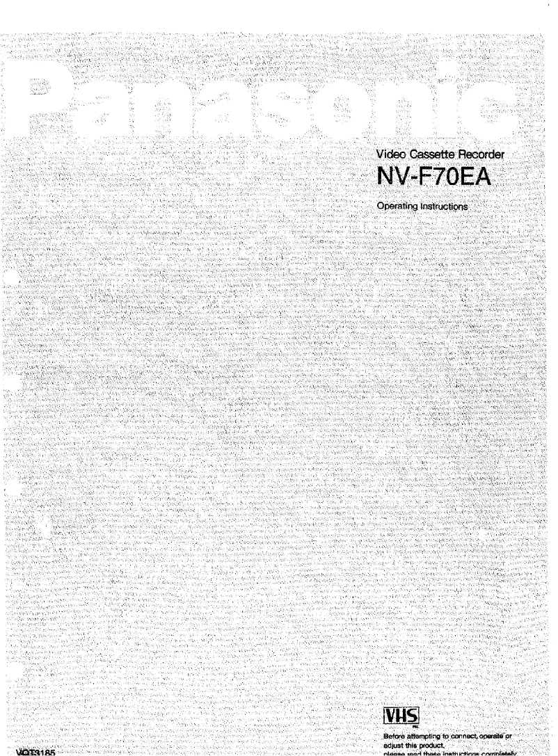 Page 1 of the manual User Manual Panasonic NV-F70