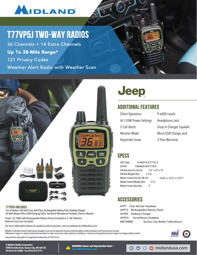 First page image of the manual for X-Talker T77VP5J