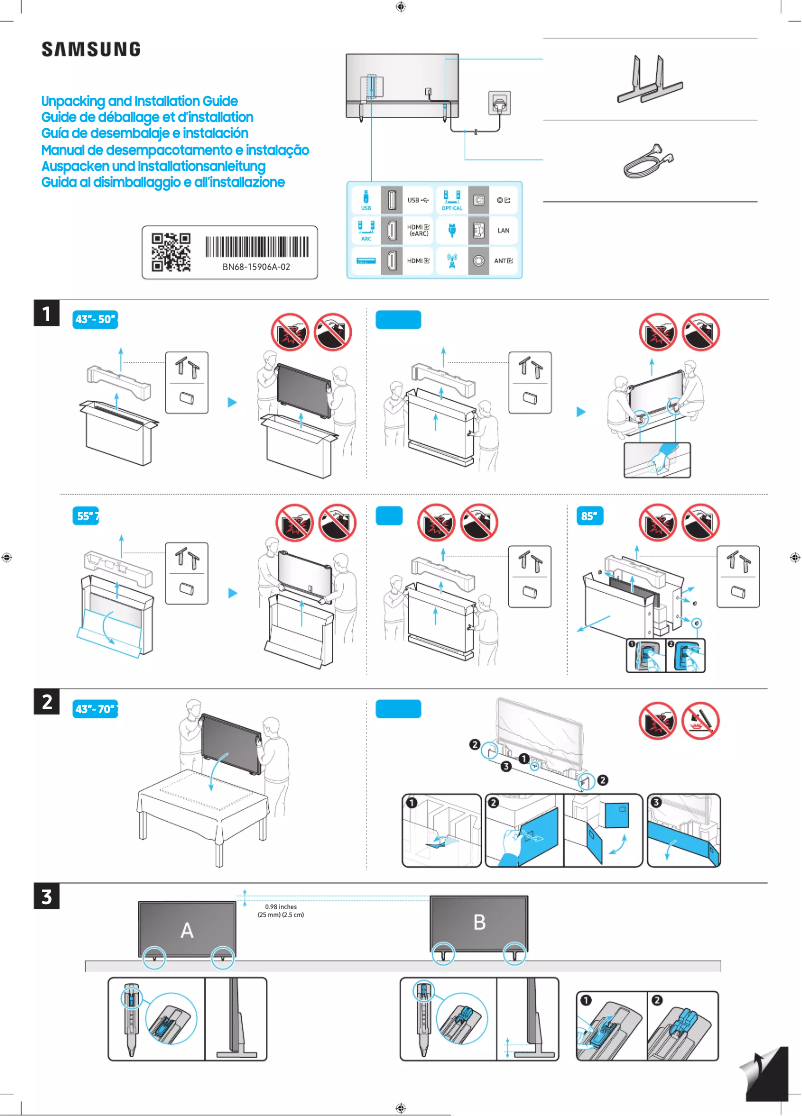 Page 1 of the manual User Manual Samsung UA65CU8080G