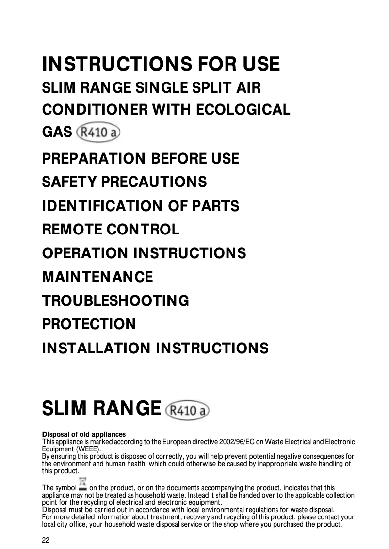 Image de la première page du manuel de l'appareil AMD 003