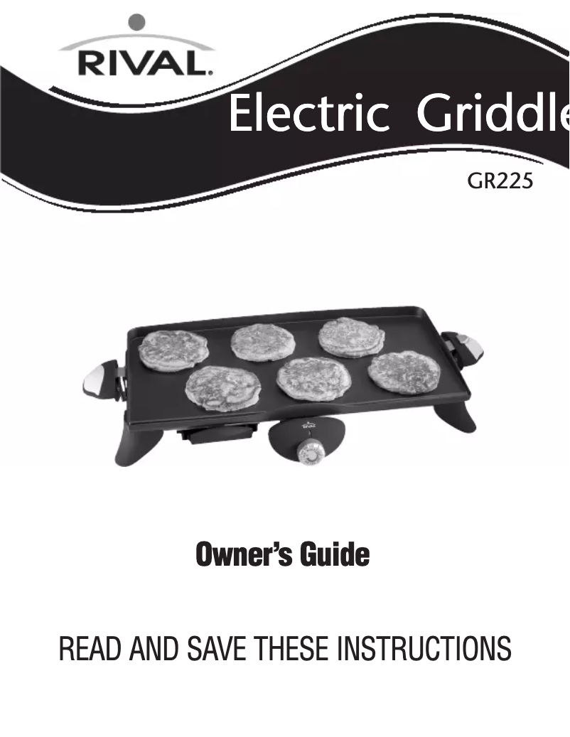 First page image of the manual for GR225