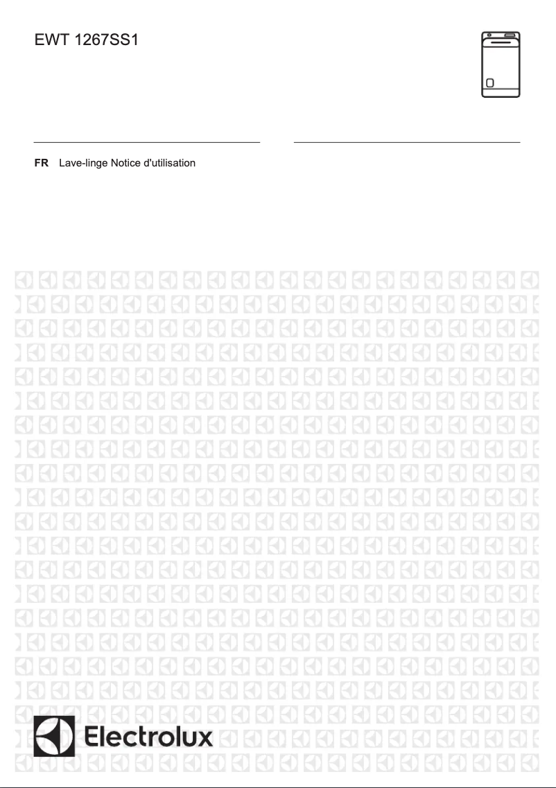 First page image of the manual for EWT1267SS1