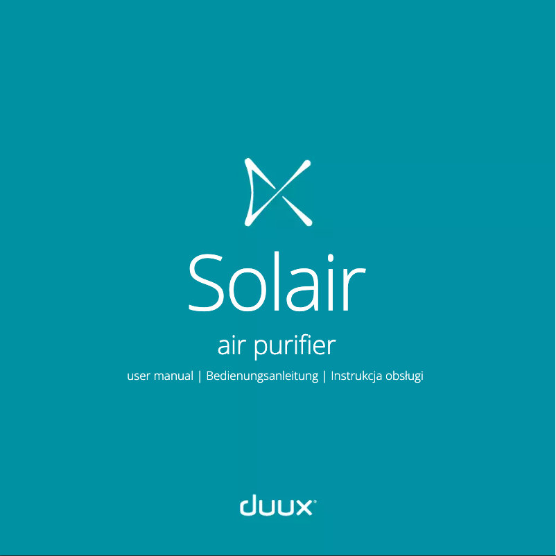 First page image of the manual for Solair DXPU01