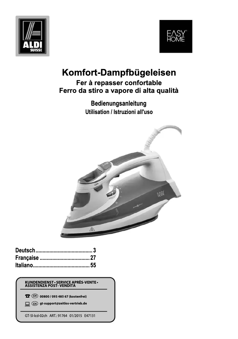 First page image of the manual for GT-SI-lcd-02ch
