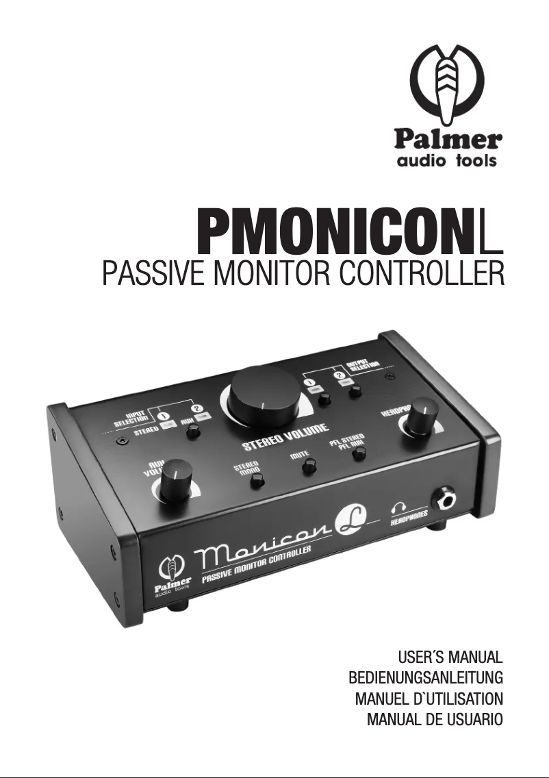 Page 1 of the manual User Manual Palmer Monicon L