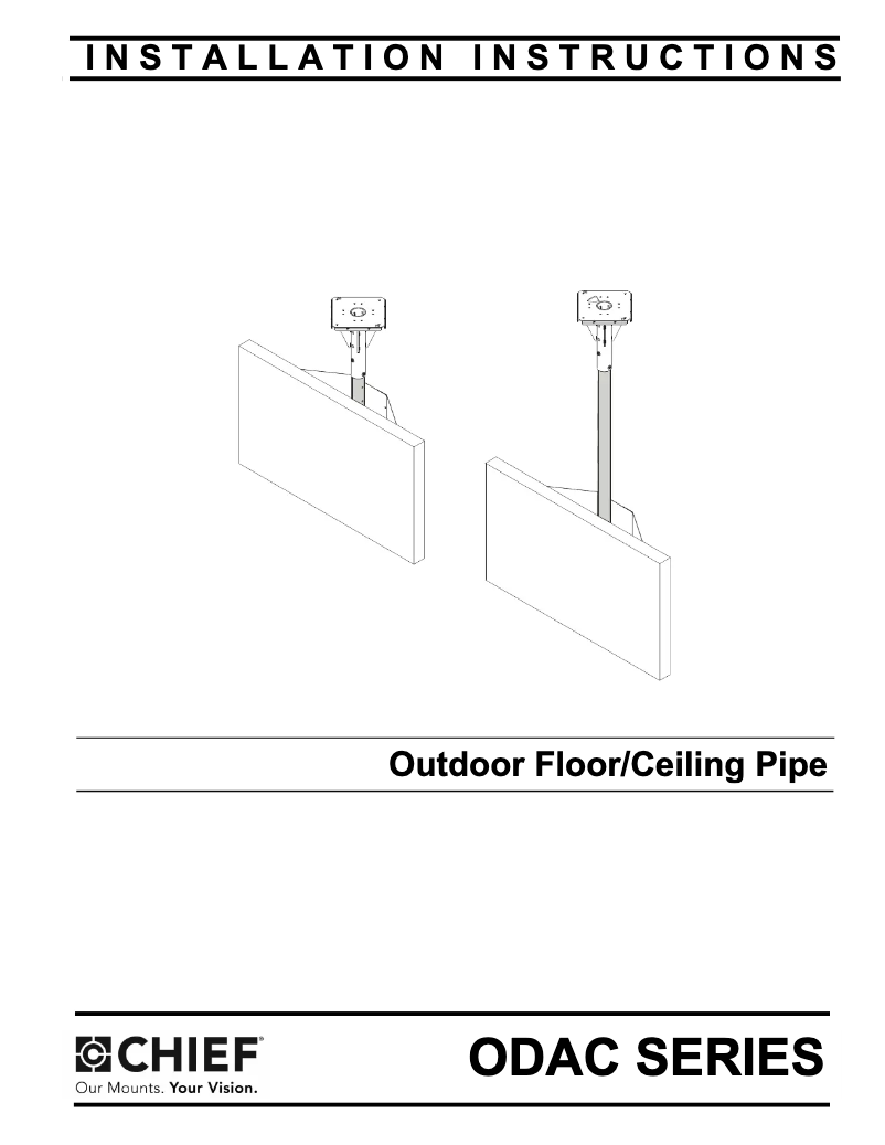 First page image of the manual for ODAC0203B