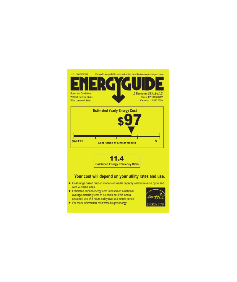 First page image of the manual for LW1217ERSM1