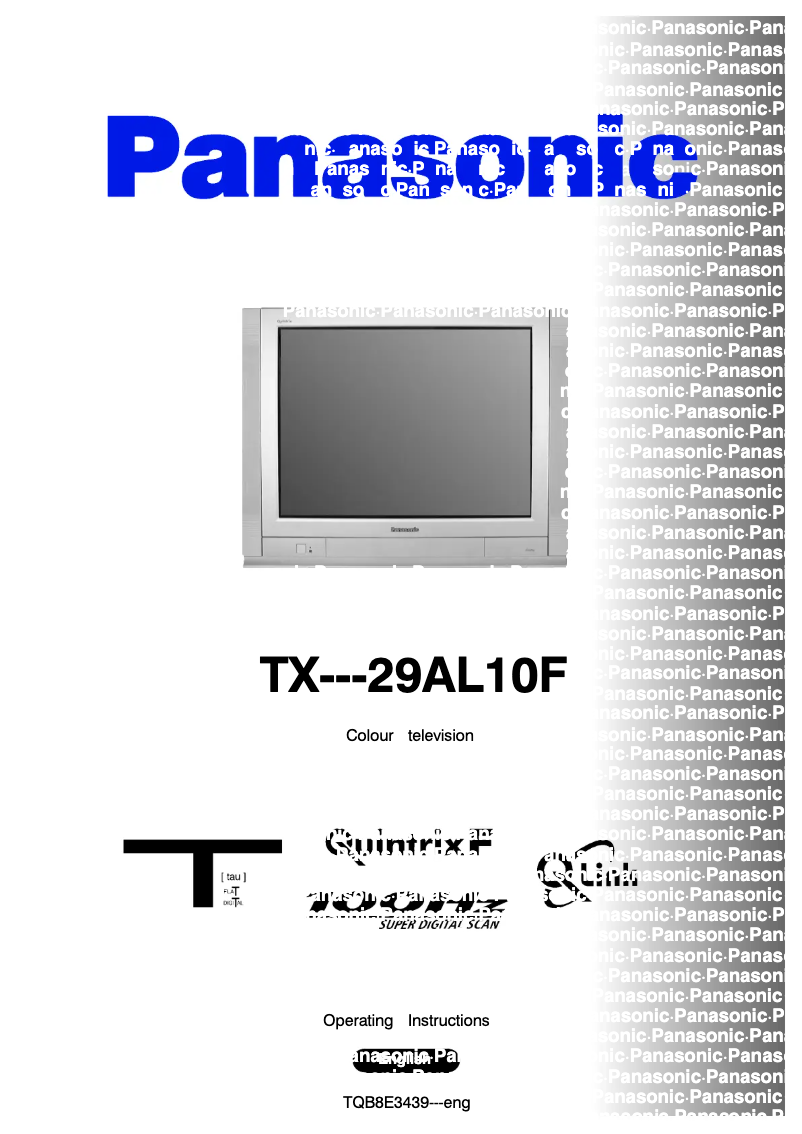 Page 1 of the manual User Manual Panasonic TX-29AL10F
