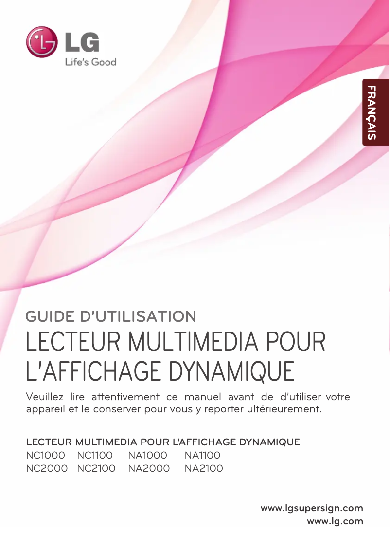 Page 1 of the manual User Manual LG NA2100