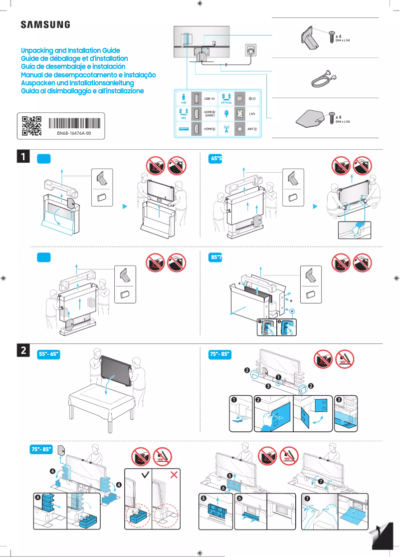 Page 1 of the manual User Manual Samsung QN65QN85C