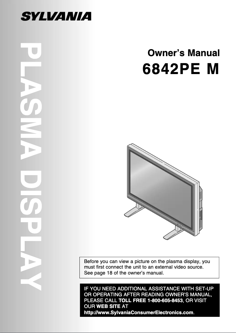 First page image of the manual for 6842PE M