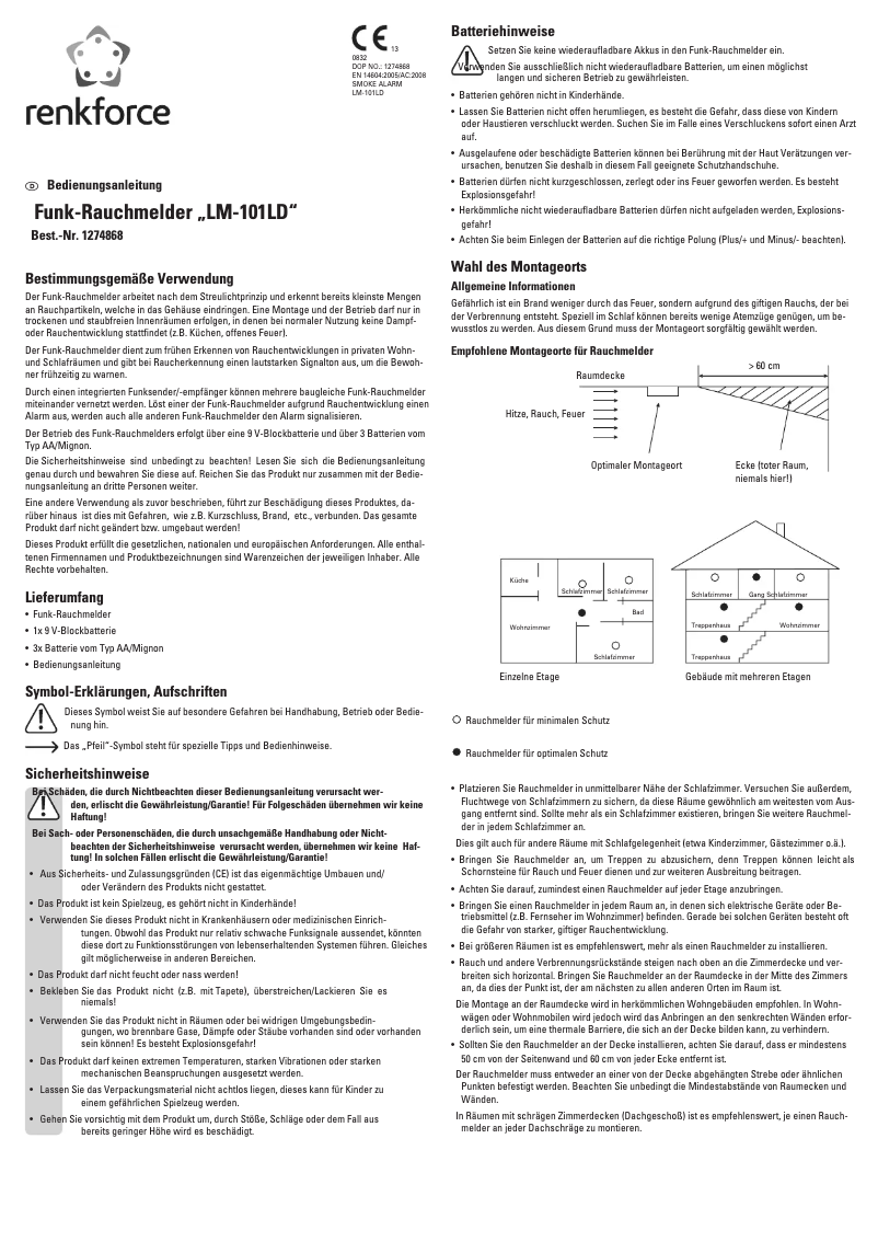 Page 1 of the manual User Manual Renkforce LM-101LD