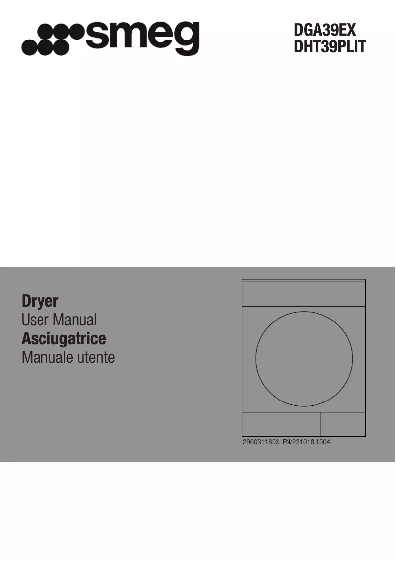 First page image of the manual for DHT39PLIT