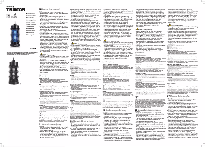 First page image of the manual for IV-2621PR