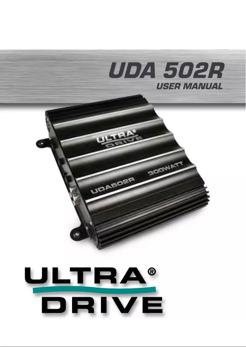 Page 1 of the manual User Manual Caliber UDA 502