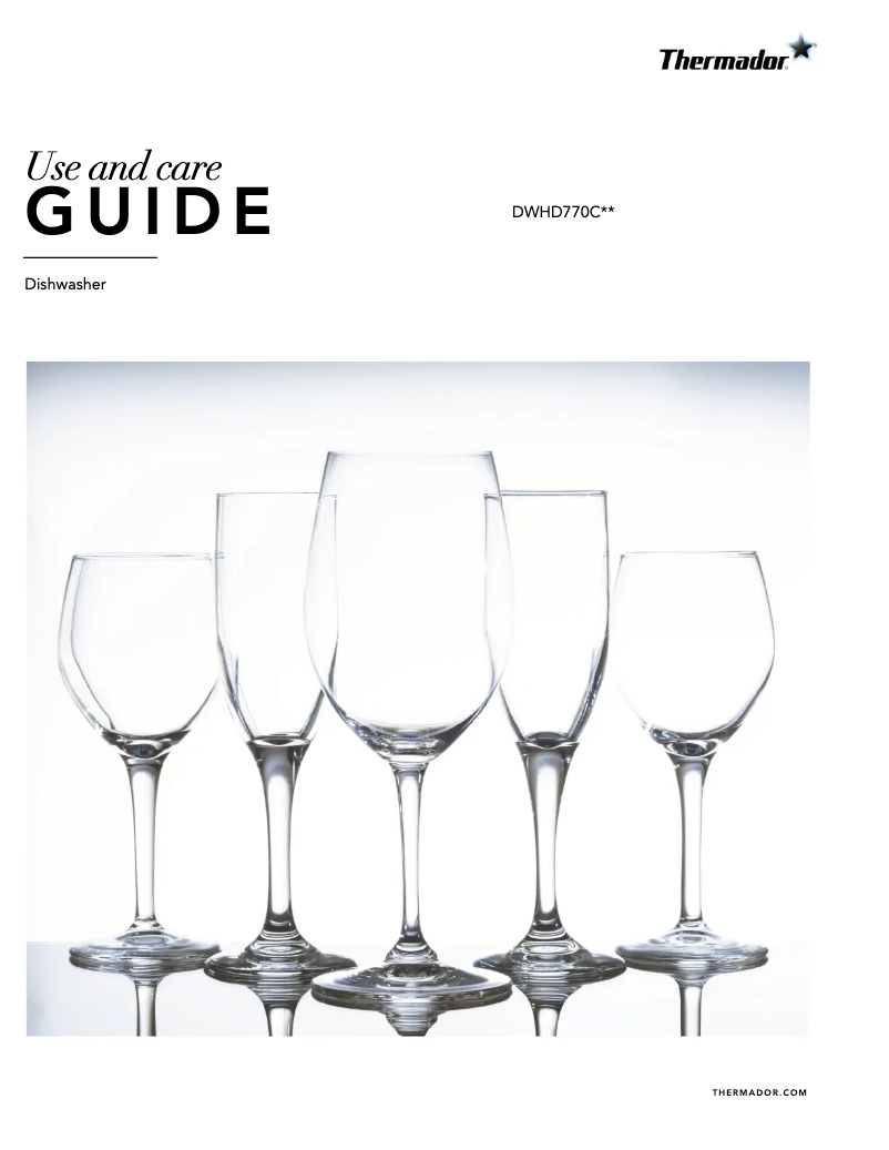 First page image of the manual for DWHD770CPR