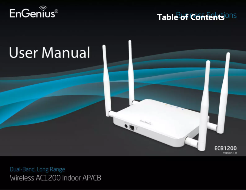 Page 1 of the manual User Manual EnGenius ECB1200