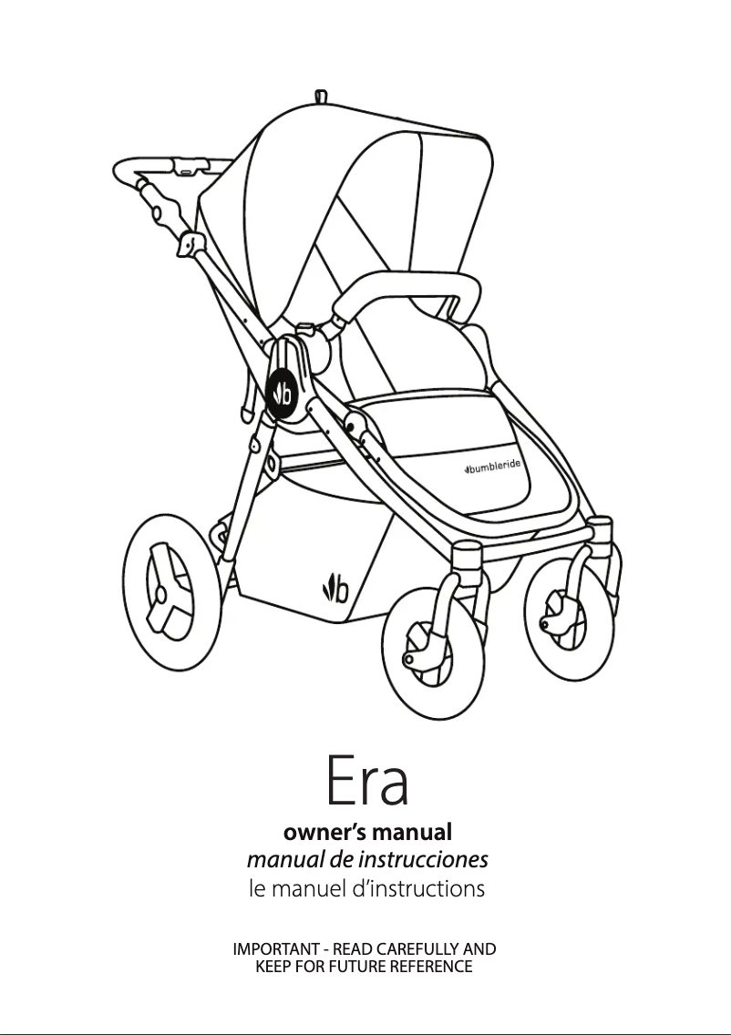 Page 1 of the manual User Manual Bumbleride Era (2022)