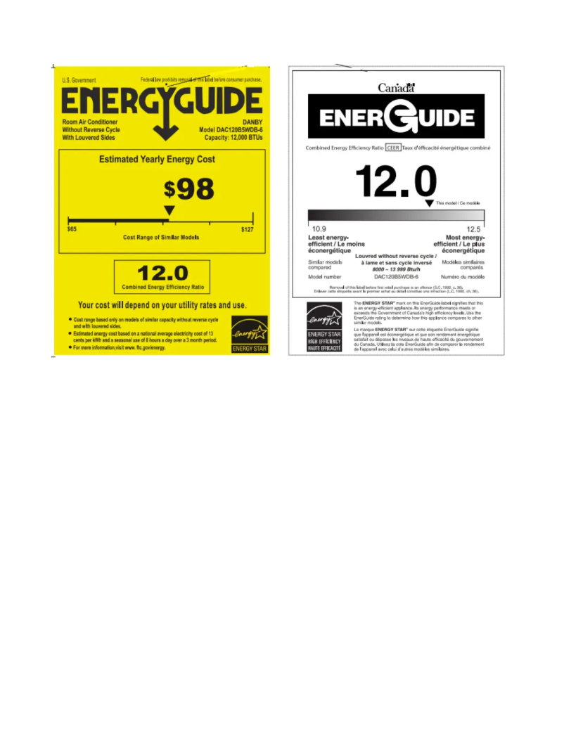 First page image of the manual for DAC120B5WDB-6