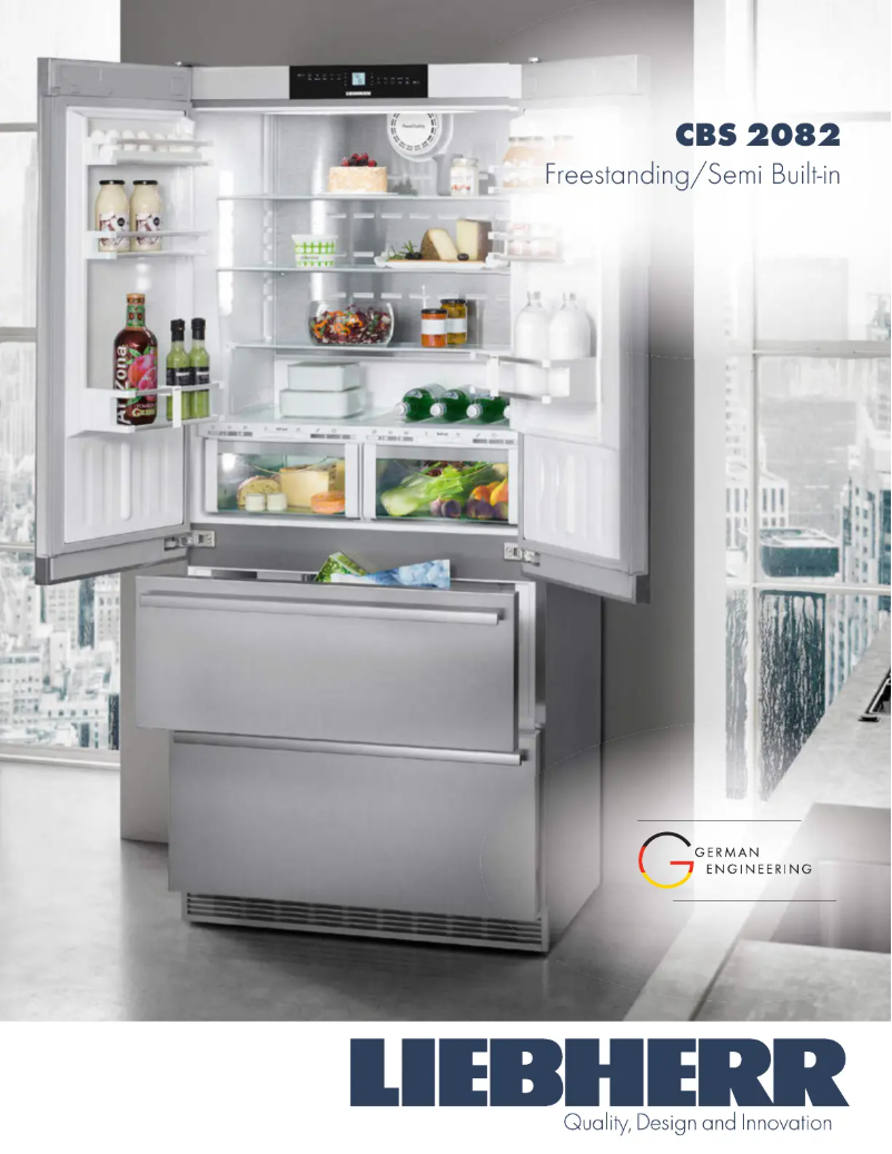 Page 1 of the manual Technical Sheet Liebherr CBS2082N