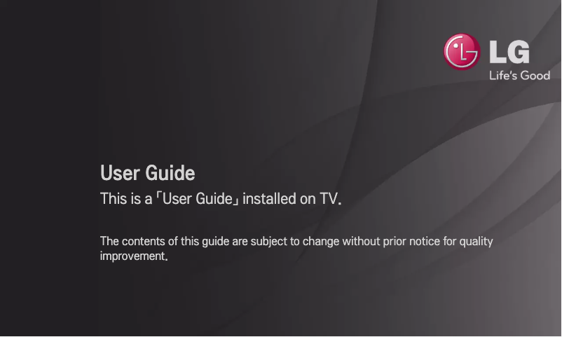 Page 1 of the manual User Manual LG 32CS460-DA