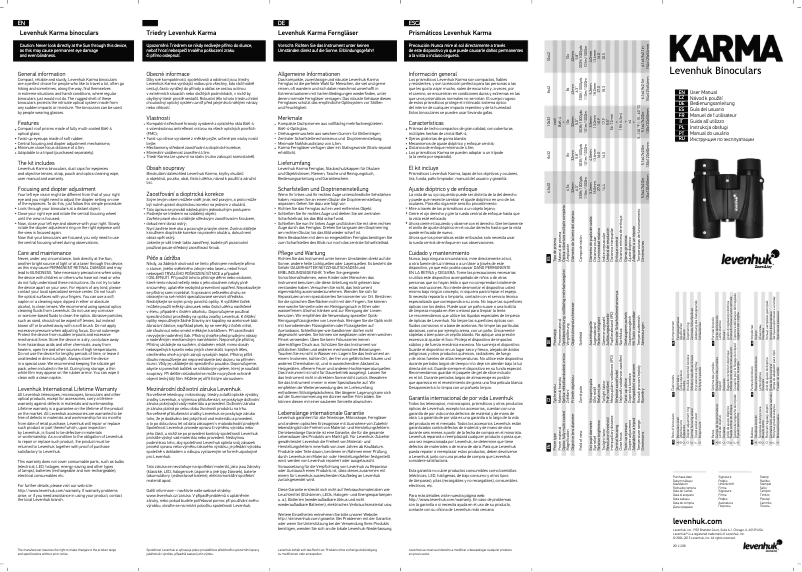 First page image of the manual for Karma Plus