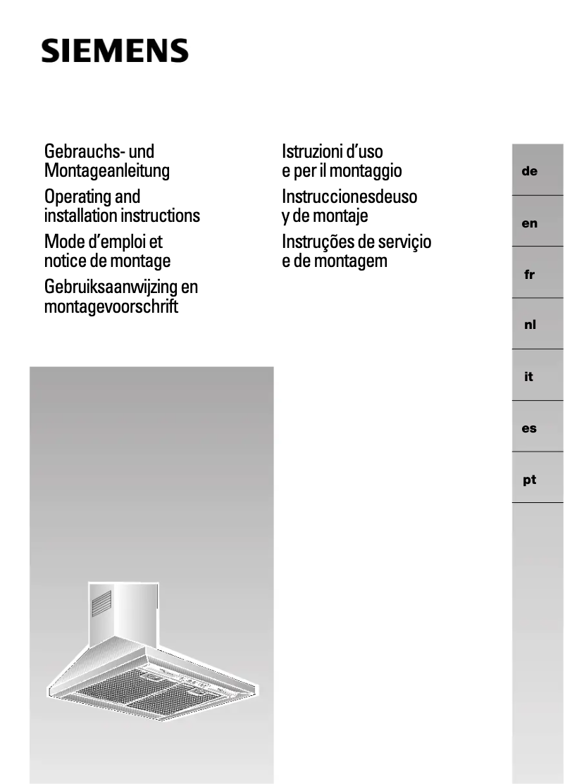 First page image of the manual for LC654WA10