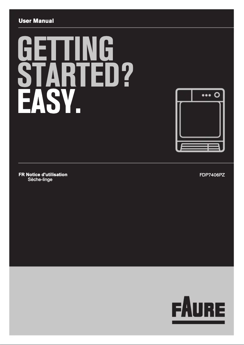 First page image of the manual for FDP7406PZ