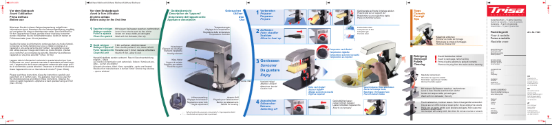 Page 1 of the manual User Manual Trisa Raclette 7545-75