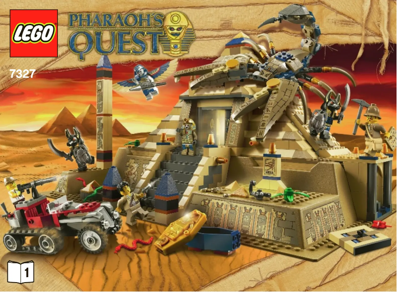 Page 1 of the manual Visual Instructions Lego Pharaohs Quest 7327