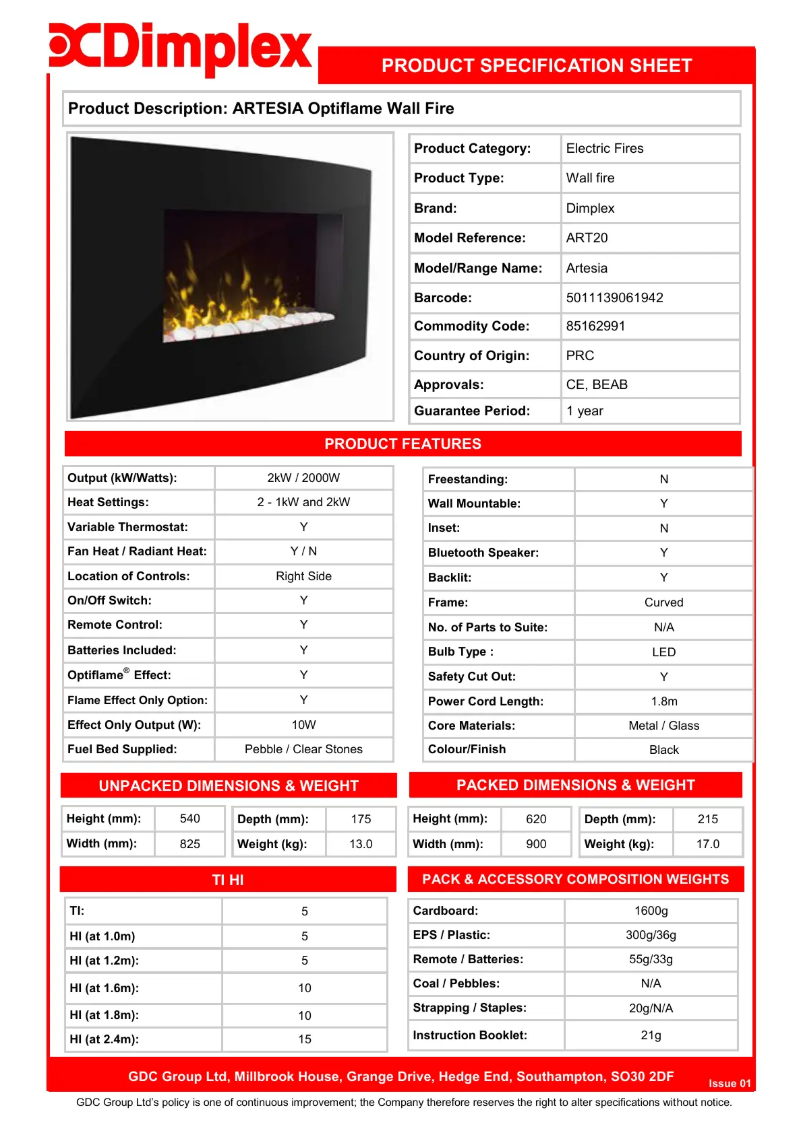 First page image of the manual for ART20