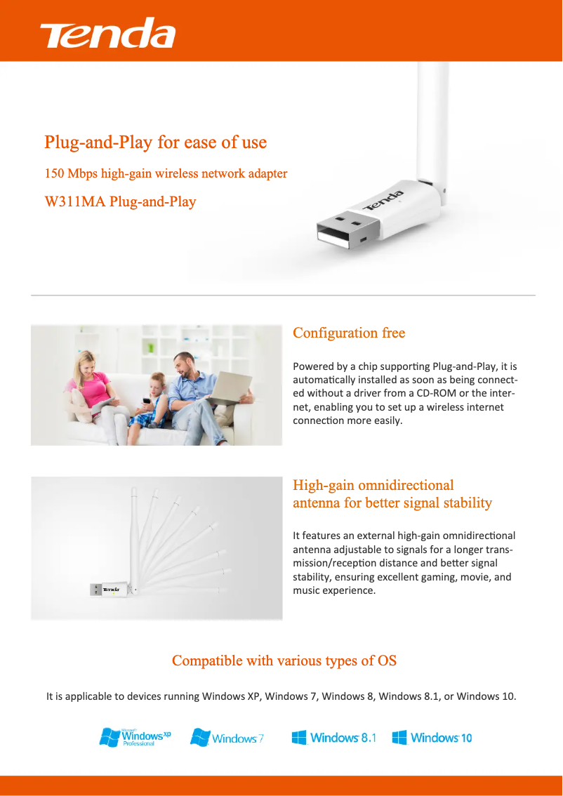 Image de la première page du manuel de l'appareil W311MA