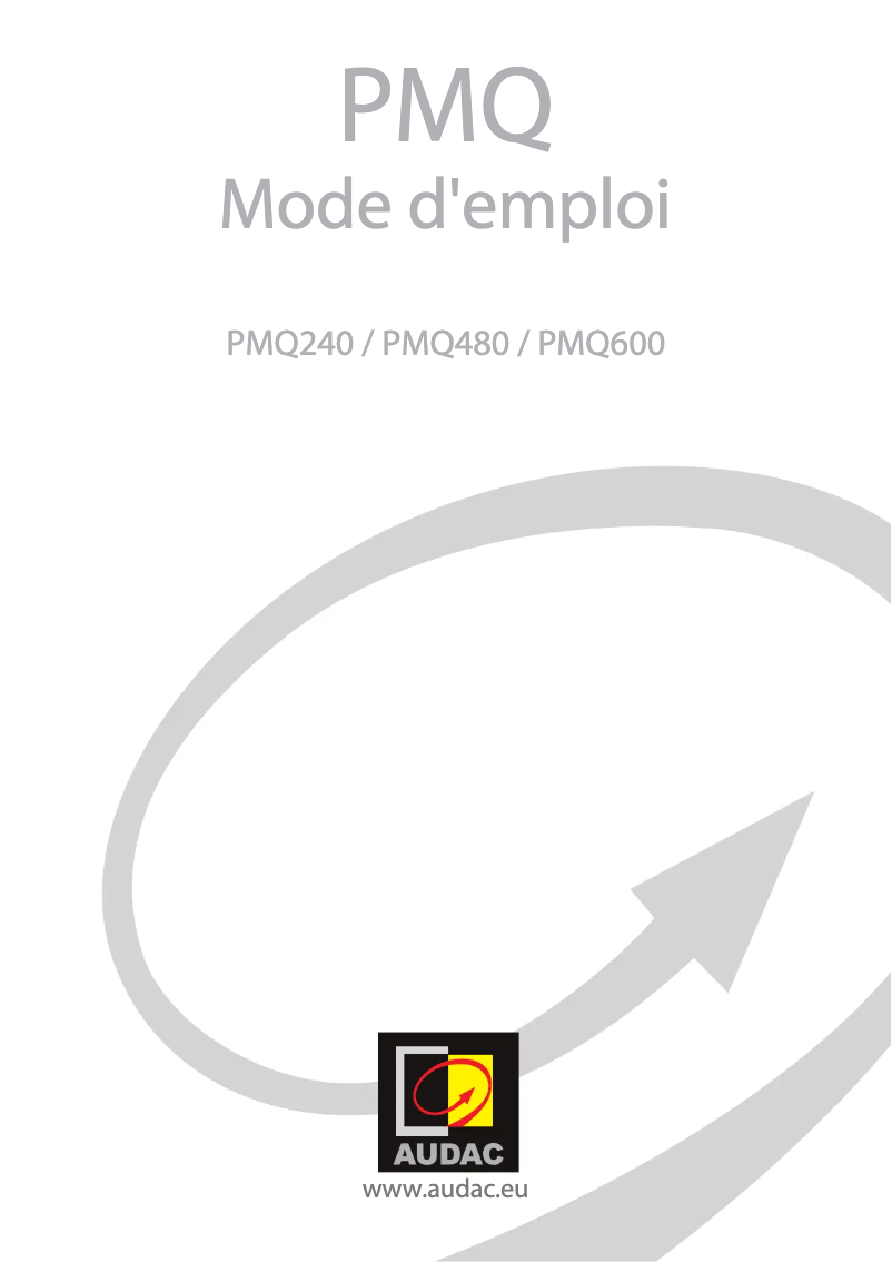 First page image of the manual for PMQ240