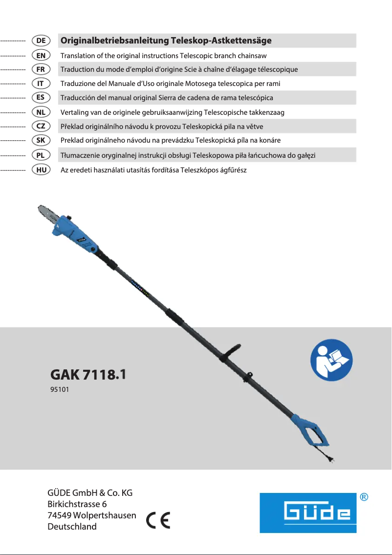 Page 1 of the manual User Manual Güde GAK 7118.1